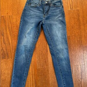 Women's Dark Blue Stretch Skinny Jeans